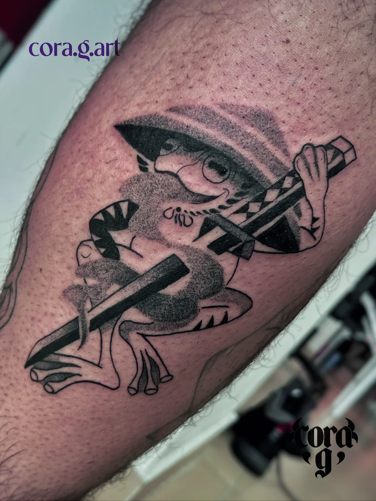 Tatuaje realizado en Garavatto Tatau Studio Bogotá