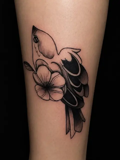 Sowii tatuadora Blackwork en Garavatto Bogotá